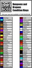Load image into Gallery viewer, Condition Rings - Dungeons and Dragons - Status Marker - 5e - 5th Edition - Pathfinder - Status Effects
