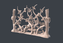 Load image into Gallery viewer, Forest Terrain Set 2| Vine Wall with holes for Magnets | Forest Portal | Vine Wall Terrain | Dungeons and Dragons | 32mm| Sync Ratio Systems
