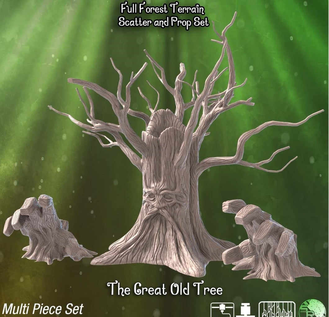 Forest Terrain Set 4 | Sentient Tree | Awakened Tree | Forest Scatter Terrain | Deku Tree | Dungeons and Dragons | 32mm | Sync Ratio Systems