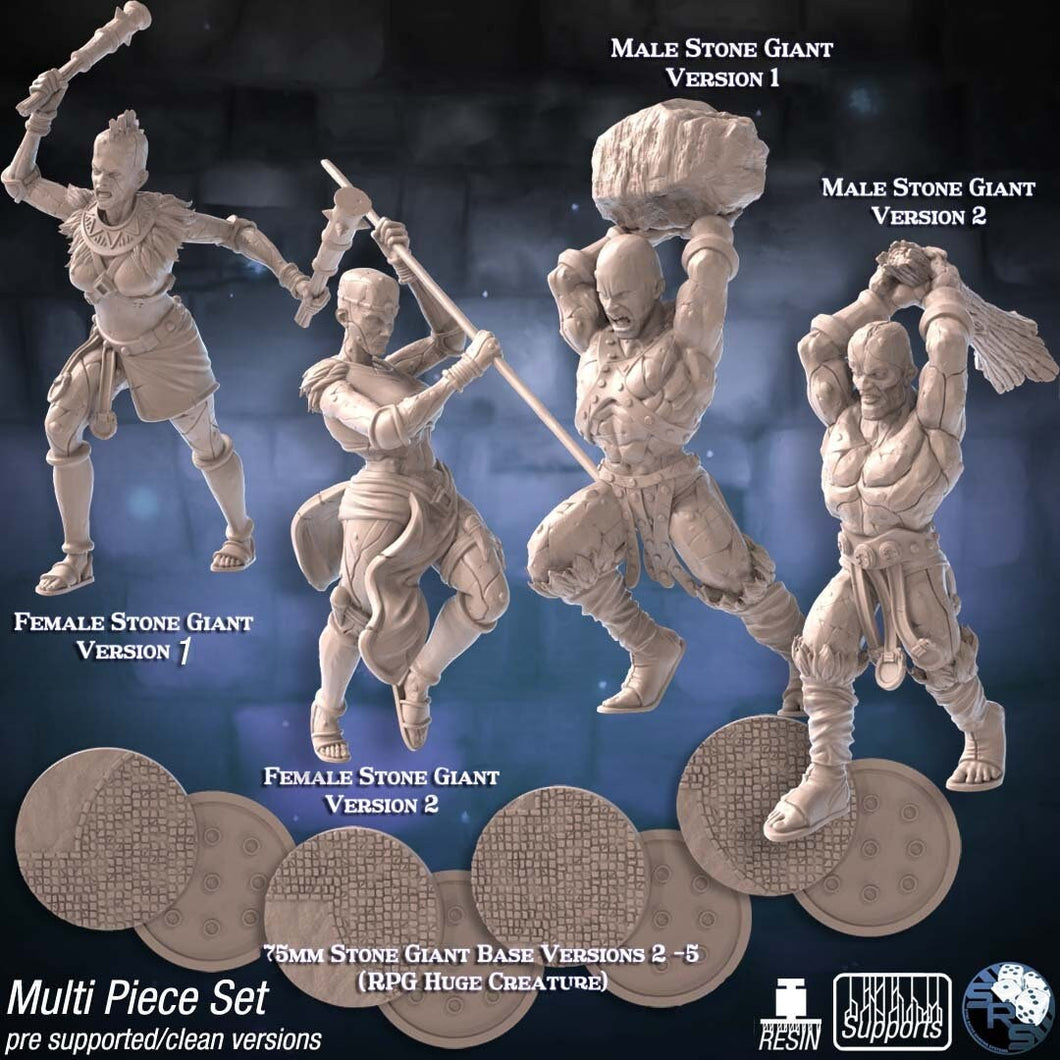 Stone Giant Miniature | Stone Giant Elder | Male Stone Giant | Female Stone Giant | Dungeons and Dragons | RPG | 32mm | Huge Creature