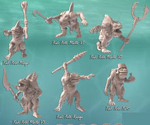 Load image into Gallery viewer, Locathah Miniatures | Fish Folk Miniature | Ocean Miniatures | Water Miniatures | Underwater | Dungeons and Dragons Terrain
