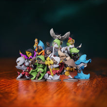 Load image into Gallery viewer, DnD Miniature Set| DnD Class Mini|Chibi DnD Miniature|Barbarian|Bard|Cleric|Druid|Fighter|Monk|Paladin|Rangers|Rogue|Sorcerer|Warlock|Wizard
