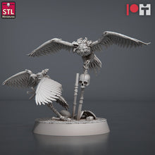 Load image into Gallery viewer, Frostgrave Hell Crow and Magmite Set | Lava Beast | Crow Swarm | Bird Swarm | Demon Crows | Mutated Crow | RPG | Dungeons and Dragons | DnD
