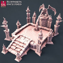 Load image into Gallery viewer, Vampire Terrain Set - Curse of Strahd - Castlevania - Blood Fountain - Vampire Throne - Ornate Coffin - Gargoyle | DnD 5e | Pathfinder
