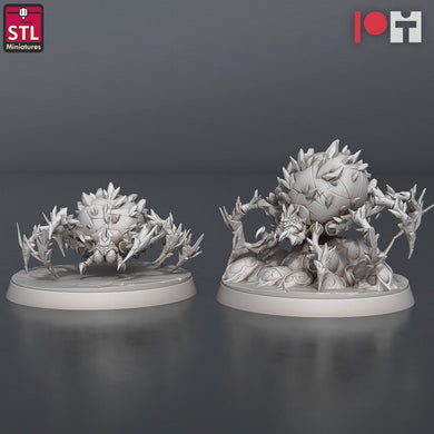 Ice Spider Miniature Set | Frost Spider | Giant Spider | Snow Spider | Wolf Spider | 5E | Dungeons and Dragons |Pathfinder |DnD |5th Edition