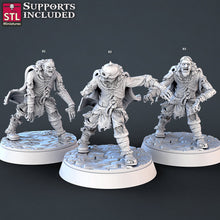 Load image into Gallery viewer, Zombie Miniature Set | Revenant | Mounted Zombie Knight | Undead | Curse of Strahd | 32mm | RPG | Dungeons and Dragons | 5e DnD | Pathfinder
