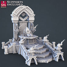 Load image into Gallery viewer, Fantasy Prop Set | Altar | Cauldron | Anvil | Forge | Signpost | Weapon Table | Traveling Shop | Tabletop Terrain/Miniatures /DnD/Pathfinder
