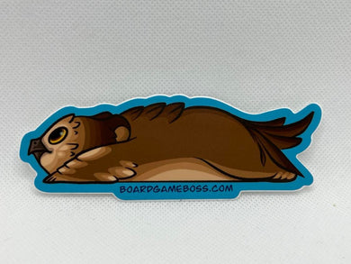 Baby Owlbear Sticker - Owlbear Diecut Sticker - Owlbear Sploot Sticker - Dungeons and Dragons Monster Sticker - DnD - 5E - 5th Edition