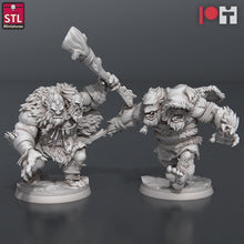 Load image into Gallery viewer, Two Headed Troll | Troll | Snow Troll | Hill Giant | Ettin | Dungeons and Dragons | RPG | 32mm | 5e | DnD 5th Edition | Large Creature
