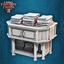 Load image into Gallery viewer, Tavern Miniature Set 3 | Inn Set | Bar Set | Ale House | DnD 5E | Tabletop Terrain | Scatter Terrain | Dungeons and Dragons| Pathfinder| RPG
