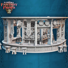 Load image into Gallery viewer, Tavern Miniature Set 1 | Inn Set | Bar Set | Ale House | Beer Hall | DnD 5E | Tabletop Terrain | Scatter Terrain | Dungeons and Dragons| RPG
