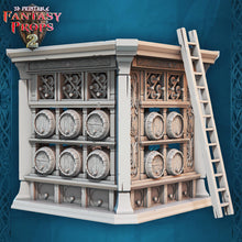 Load image into Gallery viewer, Tavern Miniature Set 1 | Inn Set | Bar Set | Ale House | Beer Hall | DnD 5E | Tabletop Terrain | Scatter Terrain | Dungeons and Dragons| RPG
