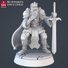 Load image into Gallery viewer, Royal Court Miniature Set | Throne Room | Royalty | Nobleman/Noblewoman Set | Guard | Knight | 5e Tabletop Terrain/DnD/Miniatures/Pathfinder
