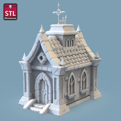 Chapel/Church/Holy Place - Tabletop Terrain | Scatter Terrain | Miniatures Terrain | Dungeons and Dragons | Pathfinder | RPG Terrain