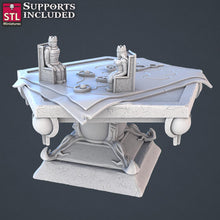 Load image into Gallery viewer, Royal Court Terrain Miniature Set | Throne Room | Royalty | Throne | Royal Furniture | Fancy Bed | 5e |Tabletop Terrain/DnD/Pathfinder
