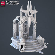 Load image into Gallery viewer, Royal Court Terrain Miniature Set | Throne Room | Royalty | Throne | Royal Furniture | Fancy Bed | 5e |Tabletop Terrain/DnD/Pathfinder
