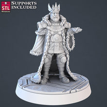 Load image into Gallery viewer, Royal Court Miniature Set | Throne Room | Royalty | Nobleman/Noblewoman Set | Guard | Knight | 5e Tabletop Terrain/DnD/Miniatures/Pathfinder
