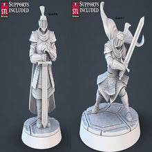 Load image into Gallery viewer, Royal Court Miniature Set | Throne Room | Royalty | Nobleman/Noblewoman Set | Guard | Knight | 5e Tabletop Terrain/DnD/Miniatures/Pathfinder
