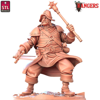 Man At Arms Companion | Rangers of Shadow Deep Miniature | Soldier | Fighter | Town Guard | Dungeons and Dragons | DnD | 5E | 5th Edition