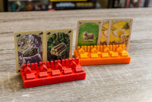 Load image into Gallery viewer, Settler&#39;s Companion - Catan Piece Organizer/Card Holder - Board Game Organizer - Board Game Card Holder - Board Game Piece Holder
