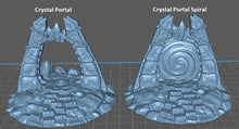 Load image into Gallery viewer, Crystal Portal/Elven Portal/Portal Miniature - Tabletop Terrain | Scatter Terrain | Dungeons and Dragons | Safehold | Portals of Atarien
