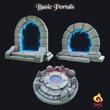 Load image into Gallery viewer, Portal Miniature/Magic Portal/Dimension Door - Tabletop Terrain | Scatter Terrain | Dungeons and Dragons | Safehold | Portals of Atarien
