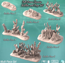 Load image into Gallery viewer, Ocean Terrain Set | Ocean Scatter Terrain | Pirate Terrain | Water Terrain | Underwater | Dungeons and Dragons | 32mm| Sync Ratio Systems
