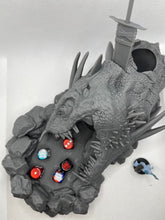 Load image into Gallery viewer, Slain Dragon Dice Tower | Dragon Dice Tower | Dungeons and Dragons Dice Tower | Beast Miniatures Dice Tower | Monster Dice Tower | DnD
