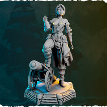 Load image into Gallery viewer, Pirate Miniatures Set 2 - Ladies of the Sea - Female Pirates - Pirate RPG Minis | Dungeons and Dragons | 5e | Topless Pirates | NSFW Pirates
